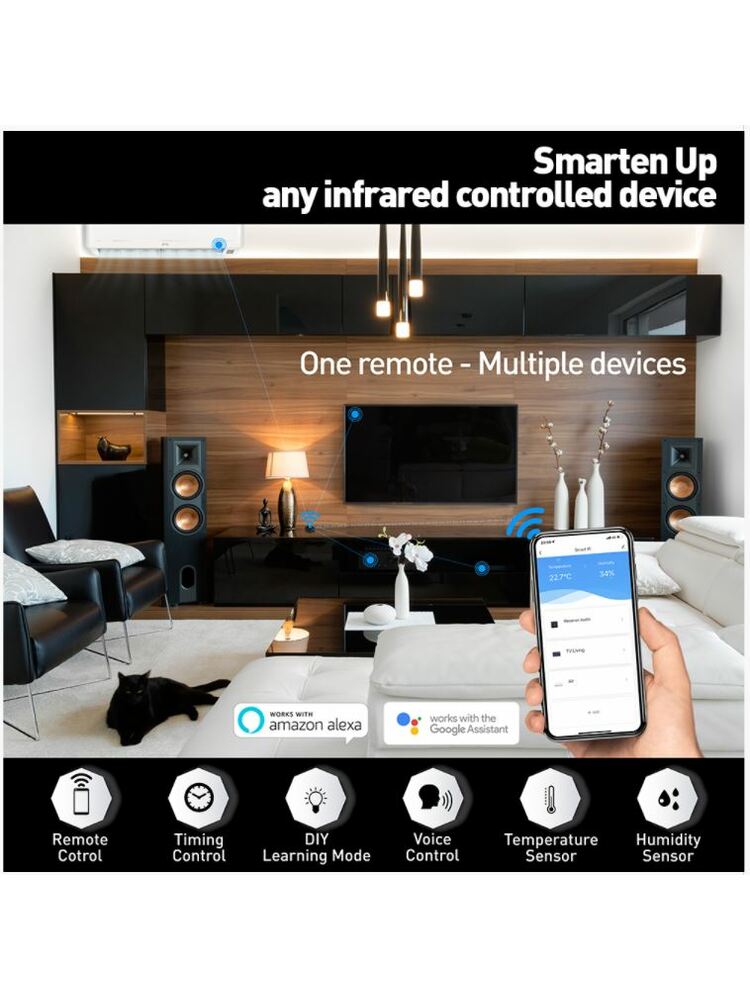 Tellur Smart IR WiFi Remote Control & Temperature And Humidity Sensor