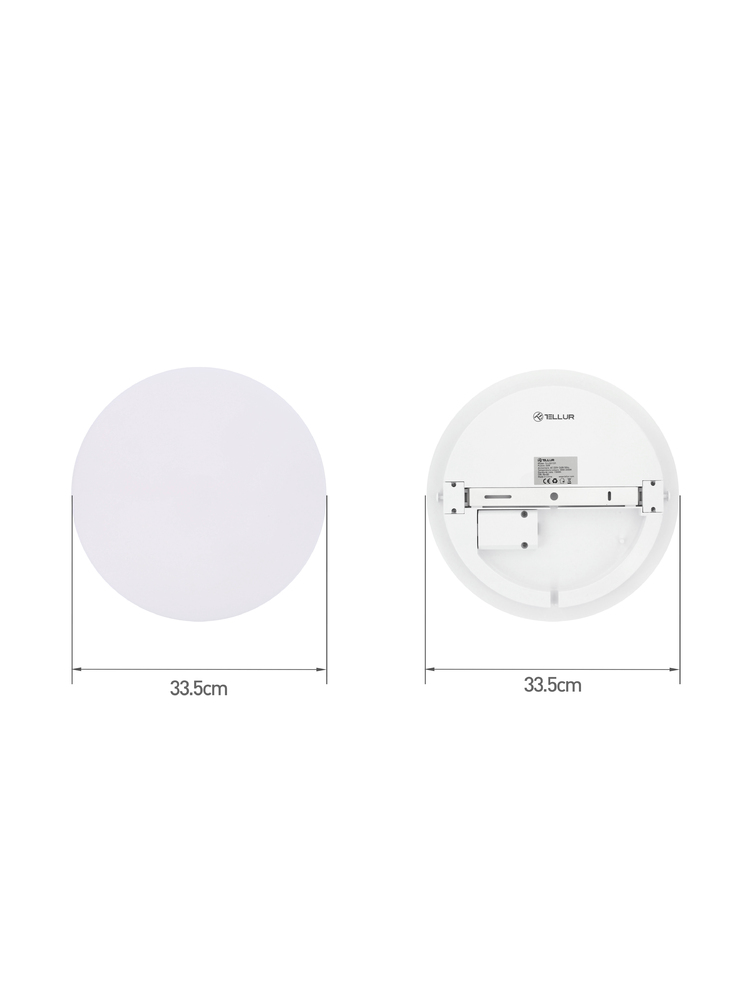 Tellur Smart WiFi Ceiling Light, RGB 24W, Round, White