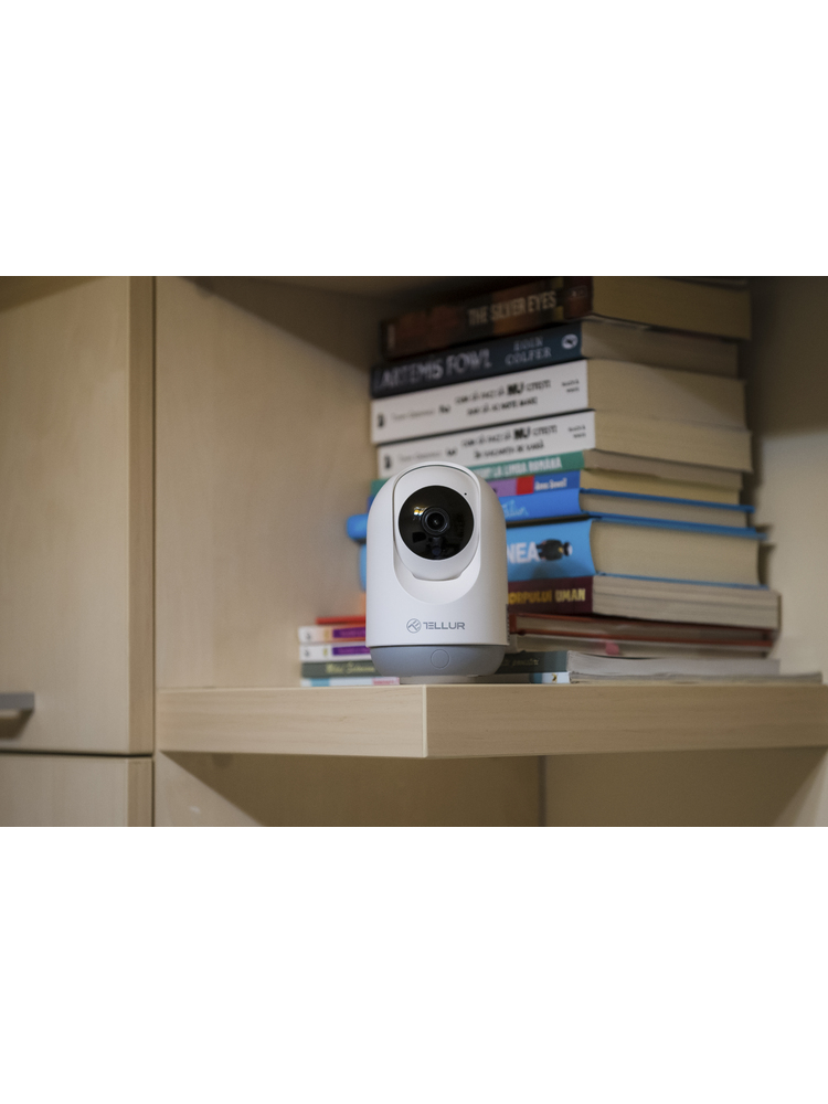 Tellur Smart WiFi Indoor Camera 3MP, UltraHD, Autotracking, PTZ white