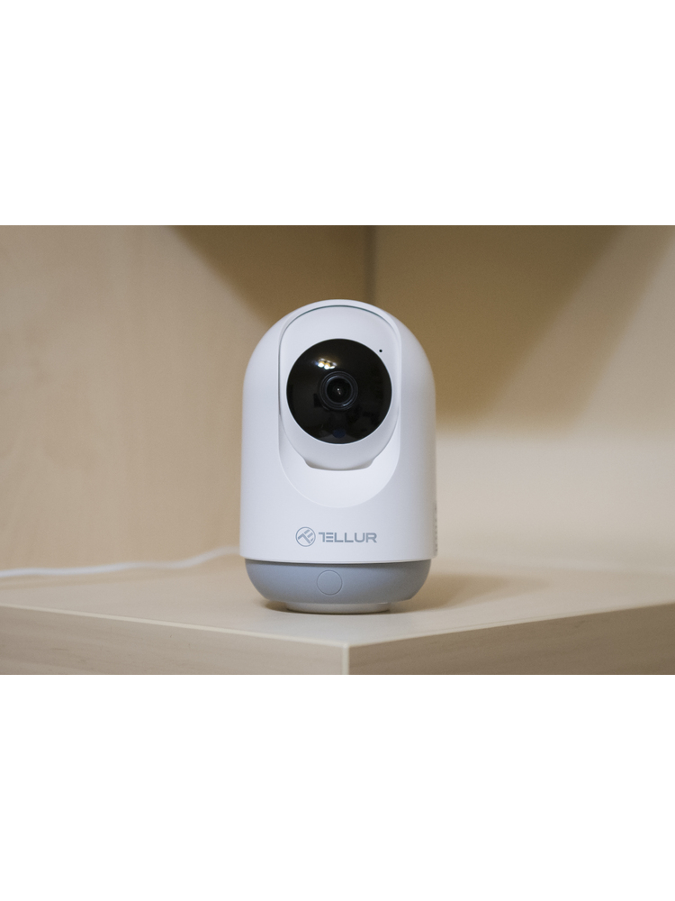 Tellur Smart WiFi Indoor Camera 3MP, UltraHD, Autotracking, PTZ white