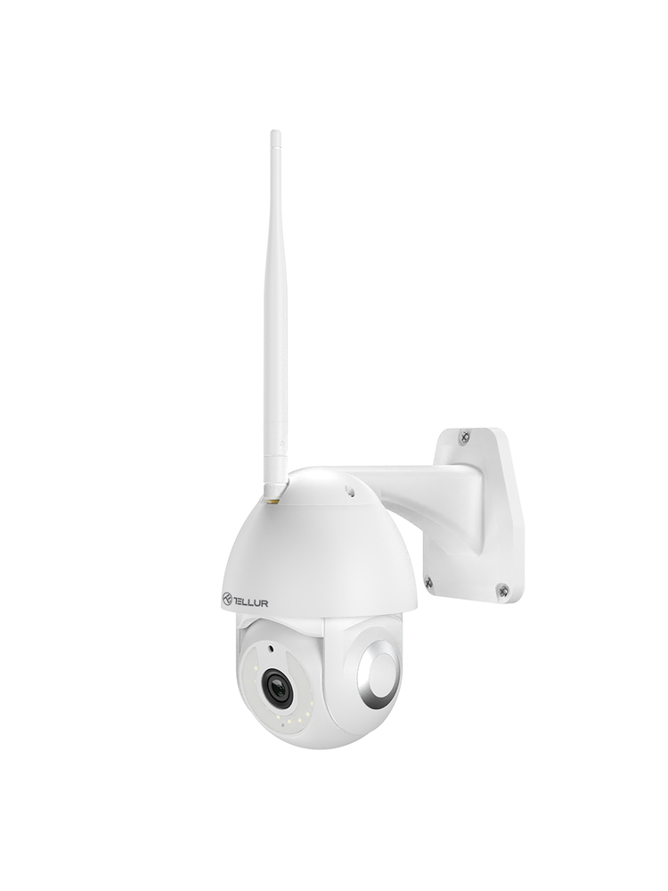 Tellur Smart WiFi Outdoor Camera 3MP, UltraHD, Autotracking, PTZ white