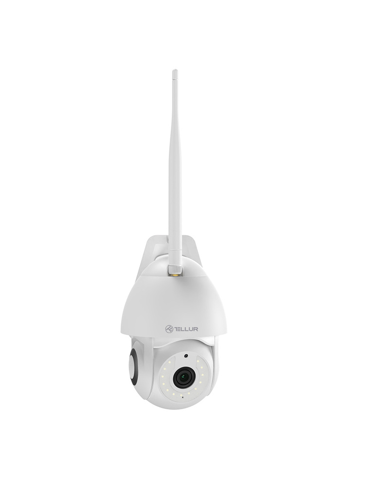 Tellur Smart WiFi Outdoor Camera 3MP, UltraHD, Autotracking, PTZ white