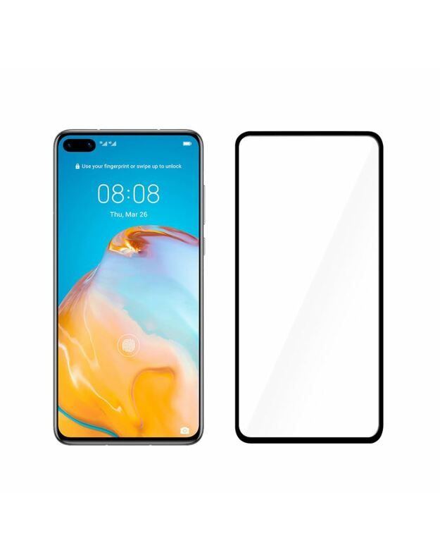 Tellur Tempered Glass 2.5D Full Cover Full Glue for Huawei P40 black