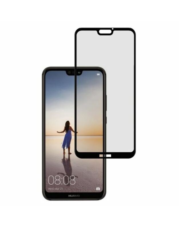 Tellur Tempered Glass 3D Case Friendly Full Glue for Huawei P20 Lite black