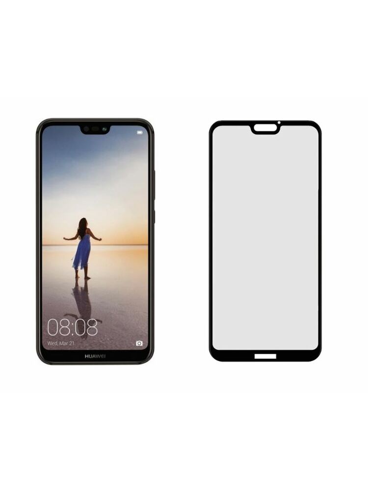 Tellur Tempered Glass 3D Case Friendly Full Glue for Huawei P20 Lite black