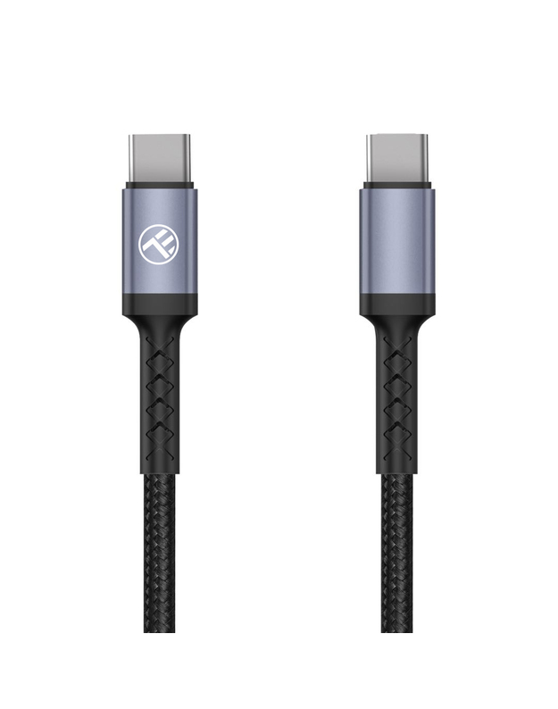 Tellur Type-C to Type-C Cable 3A PD60W 2m Nylon Black