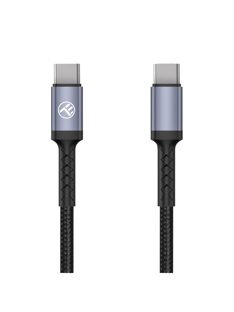 Tellur Type-C to Type-C Cable 3A PD60W 2m Nylon Black