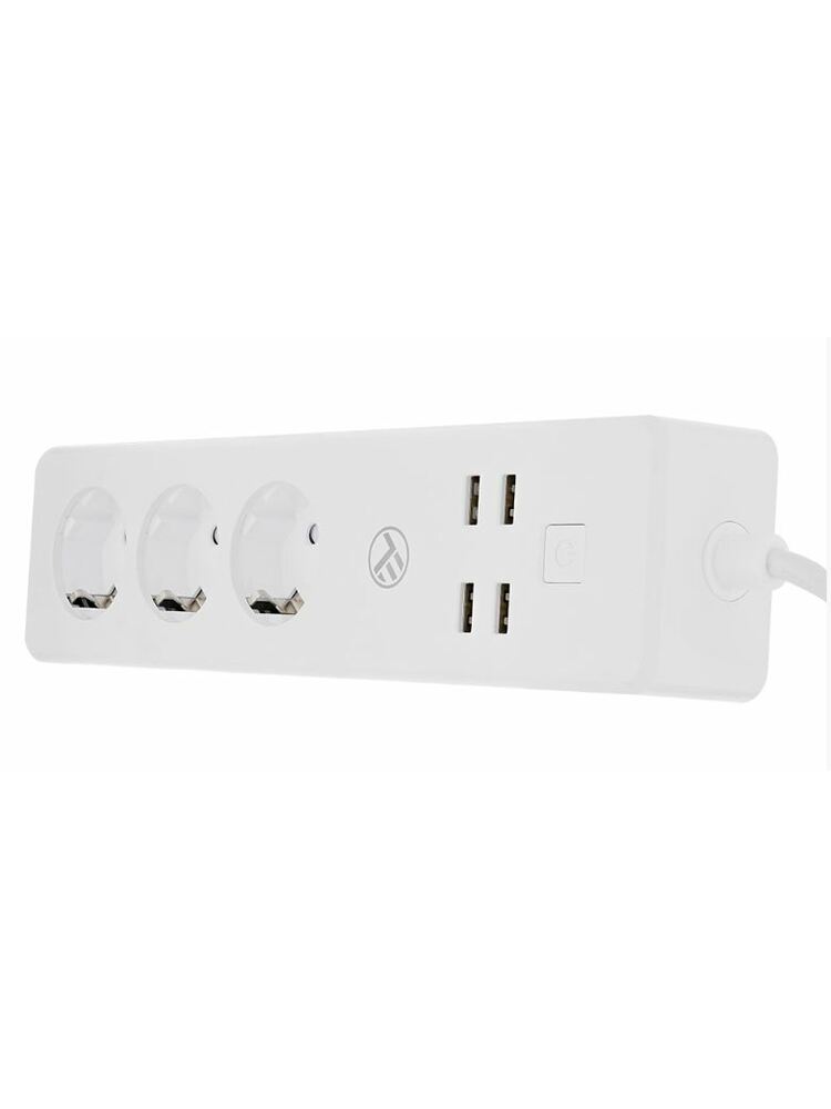 Tellur WiFi Power Strip, 3 Outlets, 4*USB 4A, 2200W, 10A, 1.8m