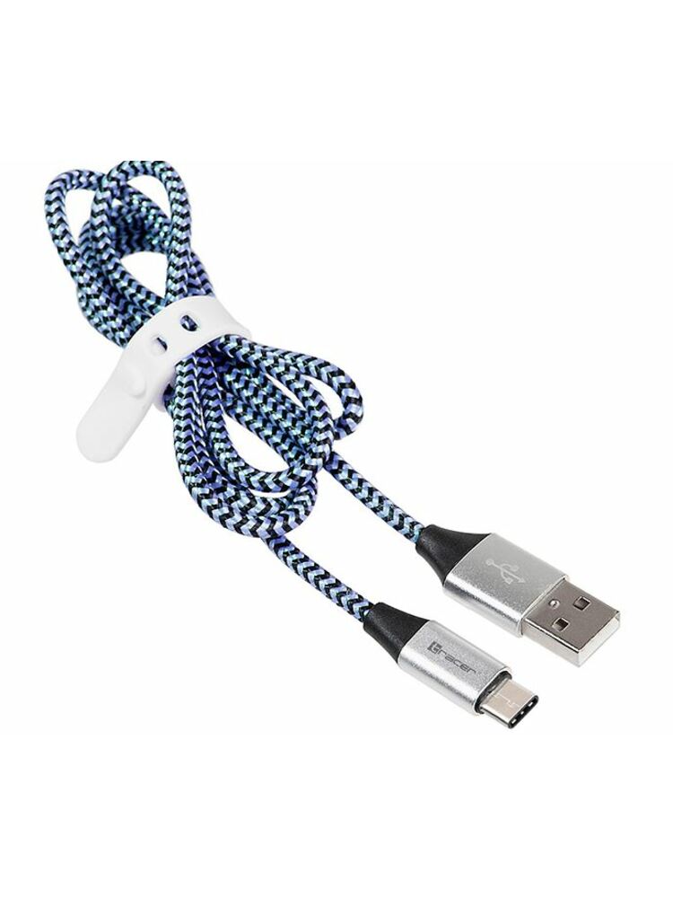 Tracer 46266 USB 2.0 Type C A Male 1m Black Blue