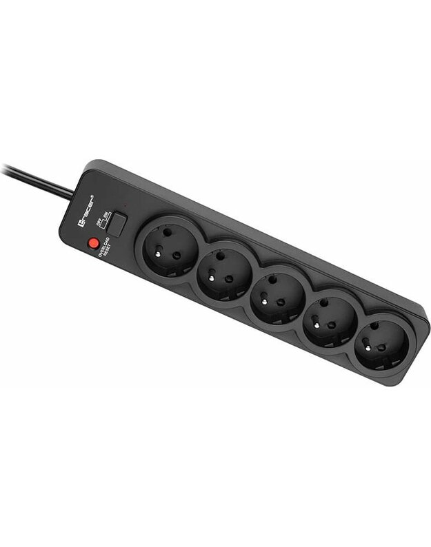 Tracer 46975 PowerGuard 1.8m Black (5 Outlets)