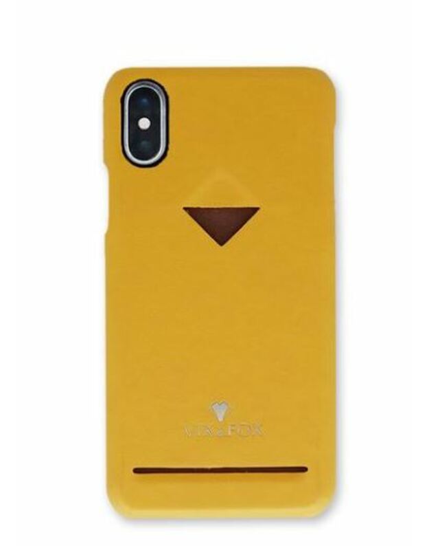 VixFox Card Slot Back Shell for Iphone X/XS mustard yellow