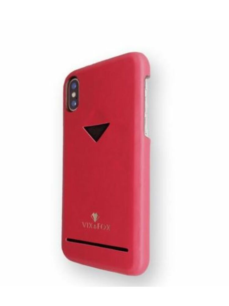 VixFox Card Slot Back Shell for Iphone X/XS ruby red