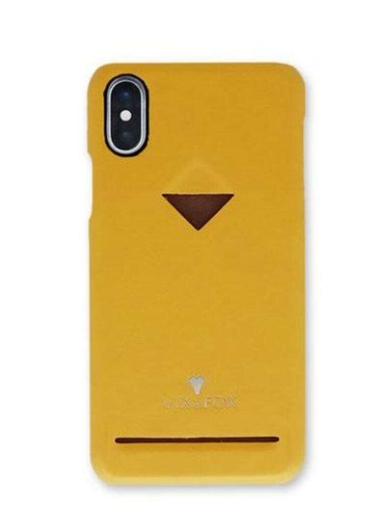 VixFox Card Slot Back Shell for Iphone XR mustard yellow