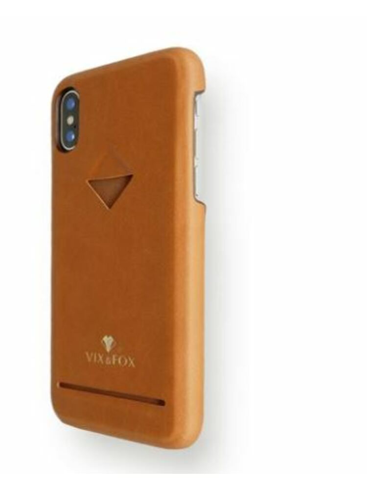 VixFox Card Slot Back Shell for Iphone XSMAX caramel brown