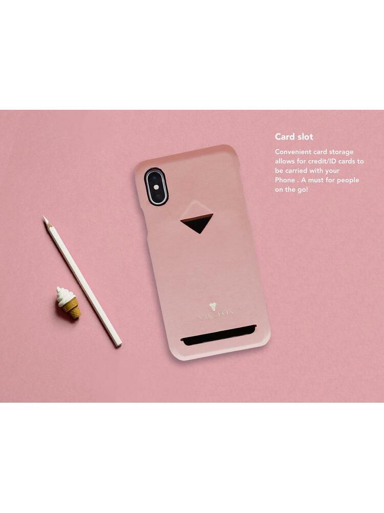 VixFox Card Slot Back Shell for Iphone XSMAX pink