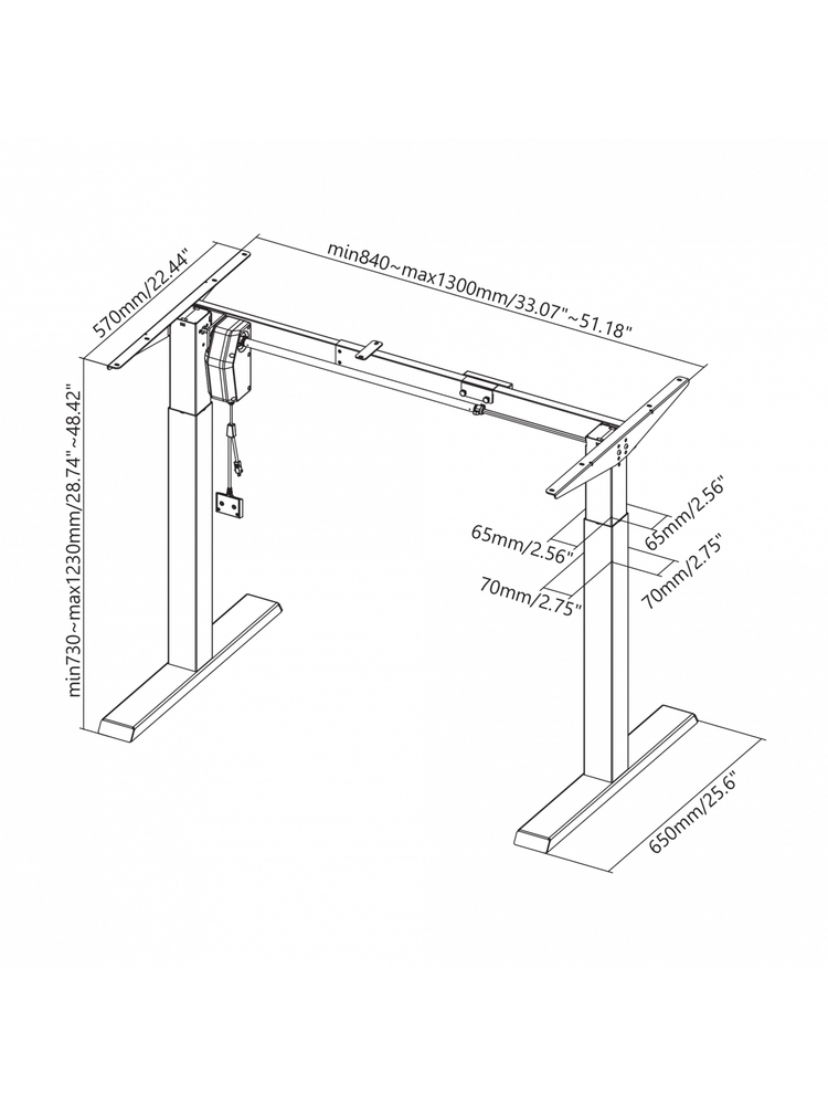 White Shark Gaming Desk Dark Force