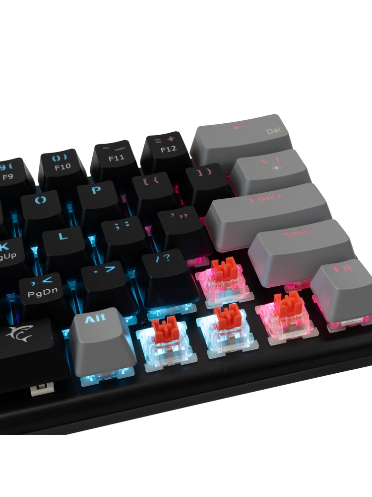 White Shark GK-002111 Wakizashi Black-Grey US Red Switches