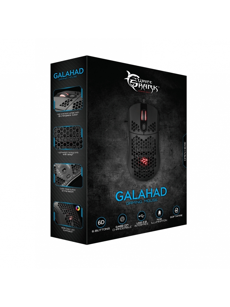 White Shark GM-5007 GALAHAD-B Gaming Mouse Black