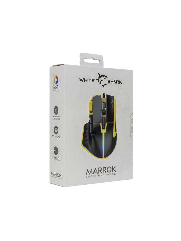 White Shark GM-9006 MARROK Yellow RGB / 12.000 dpi