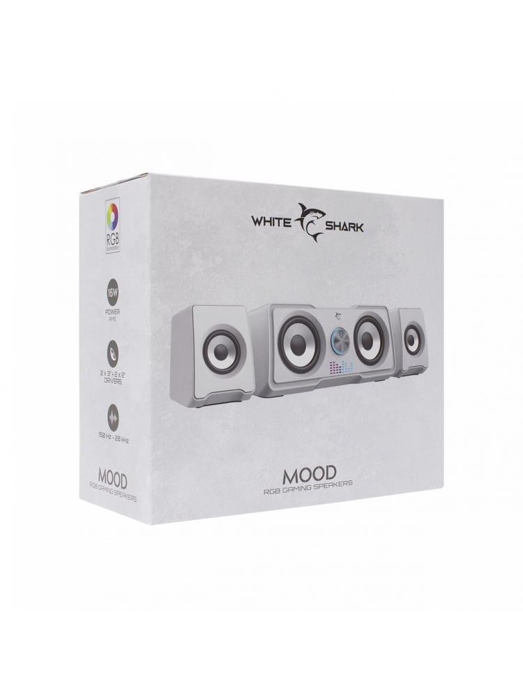 White Shark GSP-968 Mood RGB Gaming 2.2 Speaker System White
