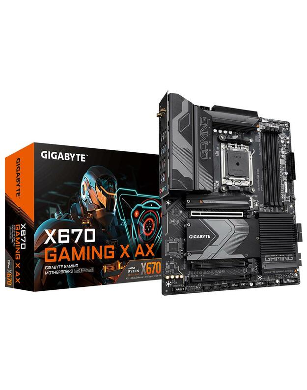 Mainboard|GIGABYTE|AMD X670|SAM5|ATX|Memory DDR5|Memory slots 4|1xPCI-Express 3.0 16x|1xPCI-Express 4.0 16x|2xM.2|1xHDMI|4xUSB 2.0|8xUSB 3.2|1xUSB-C|1xRJ45|3xAudio port|X670GAMINGXAX1.0