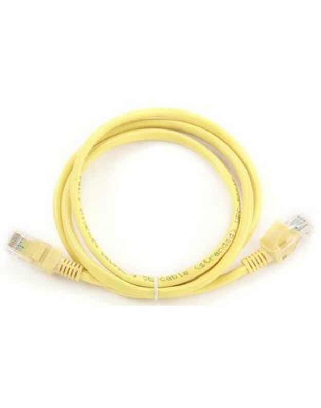 PATCH CABLE CAT5E UTP 1M/YELLOW PP12-1M/Y GEMBIRD