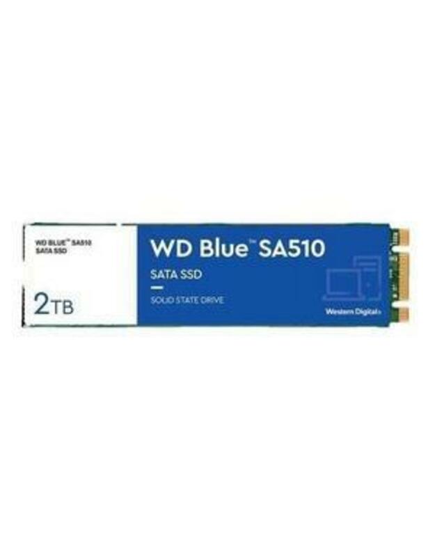SSD|WESTERN DIGITAL|Blue SA510|2TB|SATA 3.0|3D NAND|Write speed 520 MBytes/sec|Read speed 560 MBytes/sec|M.2|TBW 500 TB|MTBF 1750000 hours|WDS200T3B0B