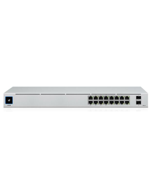 Switch|UBIQUITI|USW-16-POE|Type L2|Desktop/pedestal|Rack|16x10Base-T / 100Base-TX / 1000Base-T|2xSFP|PoE ports 16|PoE+ ports 8|18 Watts|USW-16-POE