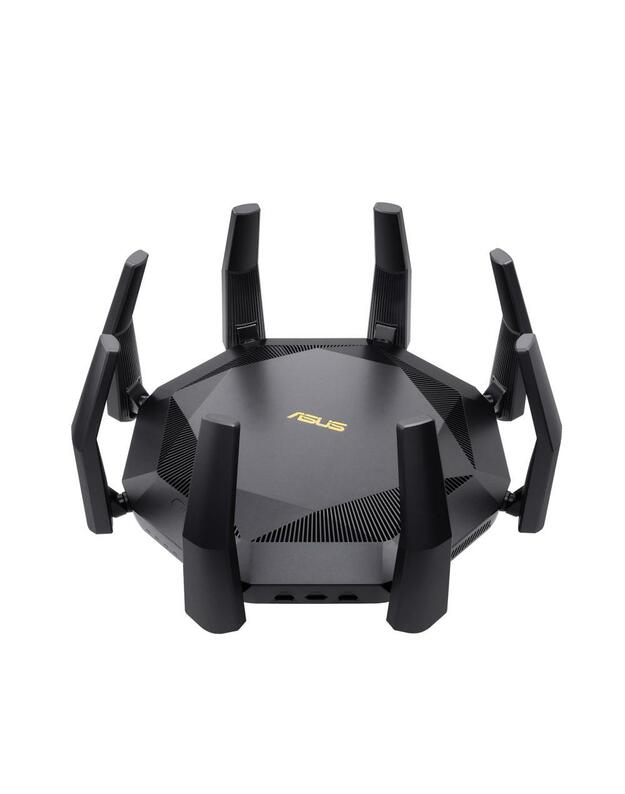 Wireless Router|ASUS|6000 Mbps|Mesh|Wi-Fi 6|USB 3.1|9x10/100/1000M|1x10GbE|1xSPF+|Number of antennas 8|RT-AX89X