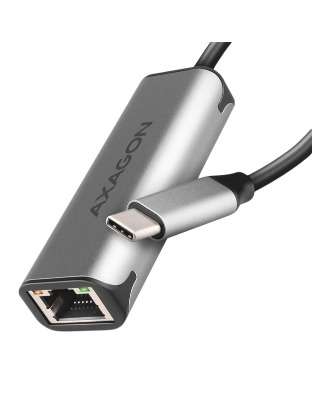 ADE-25RC SUPERSPEED USB-C 2.5 GIGABIT ETHERNETCompact aluminum USB-C 3.2 Gen 1 2.5 Gigabit Ethernet 10/100/1000/2500 Mbit adapter with automatic installation.