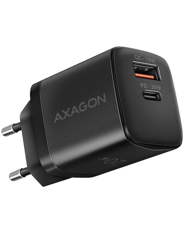 AXAGON ACU-PQ20 wall charger QC3.0/AFC/FCP + PD type-C, 20W, black