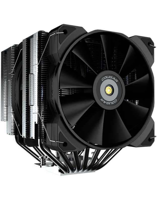 Cougar I Forza 135 I Dual Tower Air Cooling I 128 x 140 x 160mm / Reflow / 1x 140mm & 1x 120mm HDB fans incl. clips for 3rd fan / 1391g