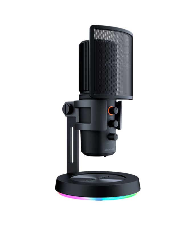 Cougar I Screamer-X I 3H500MK3B.0001 I MicrophoneI 3 Omni-Dimesion Mic / Noise Reduction / Pop Filter / RGB Base