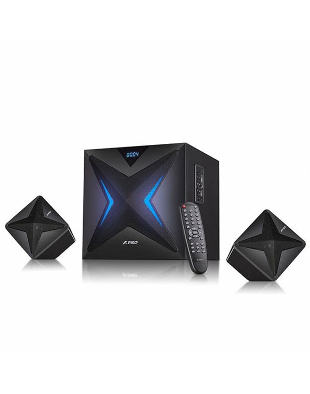 F&D F550X 2.1 Multimedia Speakers, 56W RMS (14Wx2+28W), 2x3