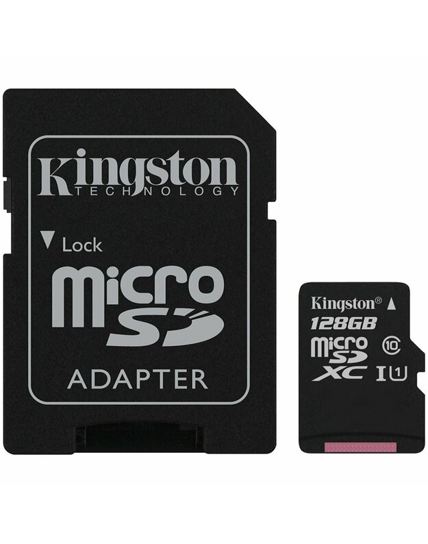Kingston 128GB micSDXC Canvas Select Plus 100R A1 C10 Card + ADP, EAN: 740617298703