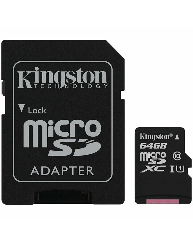 Kingston 64GB micSDXC Canvas Select Plus 100R A1 C10 Card + ADP, EAN: 740617298697