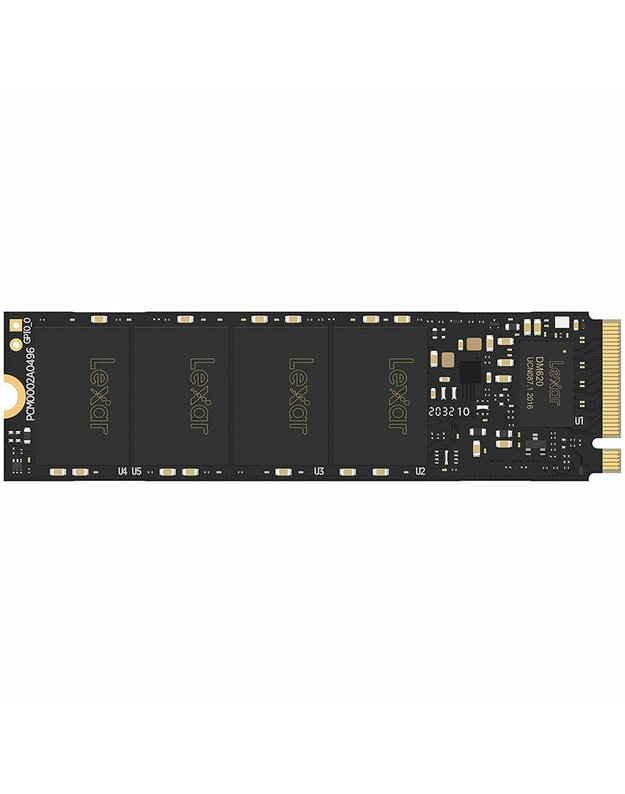 Lexar® 512GB High Speed PCIe Gen3 with 4 Lanes M.2 NVMe, up to 3500 MB/s read and 2400 MB/s write, EAN: 843367123155