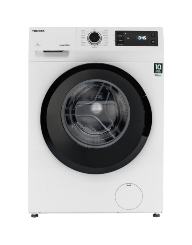 Loading capacity - 9kgSpining capacity - 9kgMaximum spining speed - 1200 RPMLED Display Display Colour - white  Door lock - PTC LockMotor type - Real INVERTER™Plug in type - Euro PlugPlug in cable lenghth - 1,5mWater Inlet Hose Length - 1m
