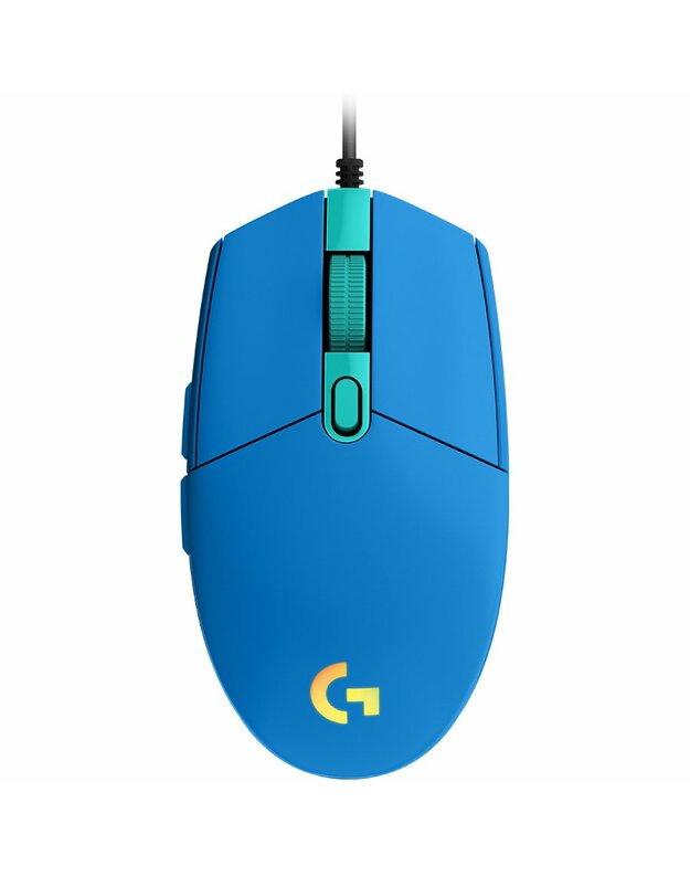 LOGITECH G203 LIGHTSYNC Corded Gaming Mouse - BLUE - USB