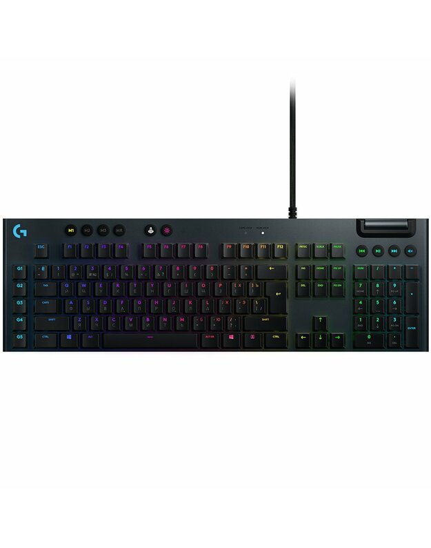 LOGITECH G815 Corded LIGHTSYNC Mechanical Gaming Keyboard - CARBON - NORDIC - TACTILE
