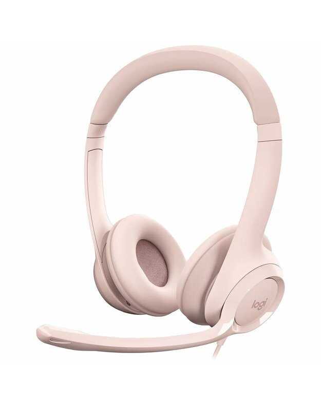 LOGITECH H390 Corded Headset - ROSE - USB