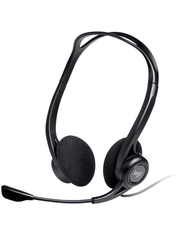 LOGITECH PC960 Corded Stereo Headset BLACK - USB