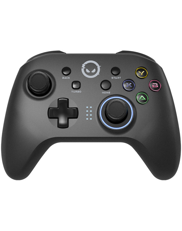 LORGAR TRIX-510, Gaming controller, Black, BT5.0 Controller with built-in 600mah battery, 1M Type-C charging cable ,6 axis motion sensor support nintendo switch ,android,PC, IOS13, PS3, normal size dongle,black