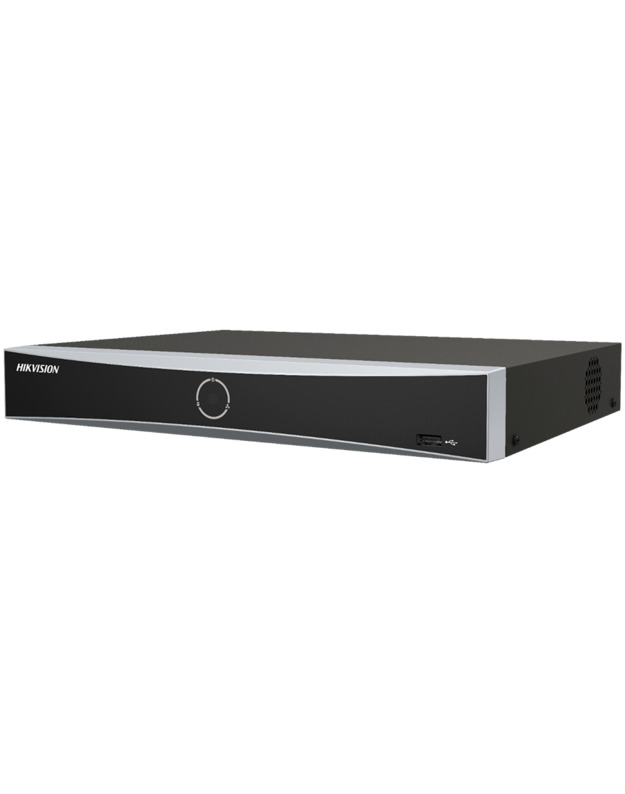 Network Video Recorder Hikvision DS-7604NXI-K1/4P, 4 channel IP cameras + 4 ch PoE, 1x SATA, H.265+, VGA and HDMI output, Alarm I/O, 40Mb/s, max. res.: 12MP