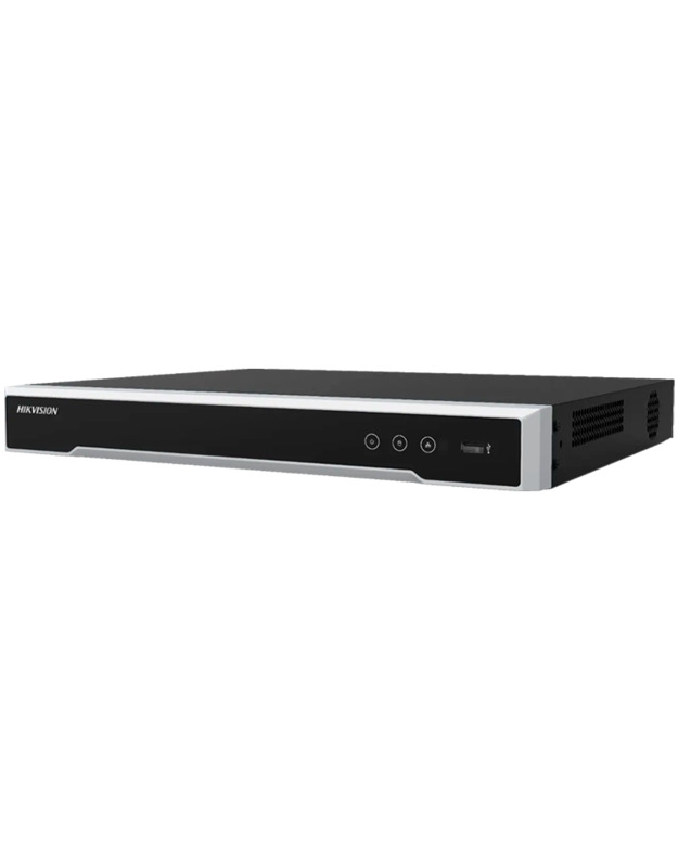 Network Video Recorder Hikvision DS-7608NI-M2/8P, 8 channel IP cameras + 8 ch PoE, 2x SATA, H.265+, VGA and HDMI output, Alarm I/O, 128Mb/s, max. res.: 32MP