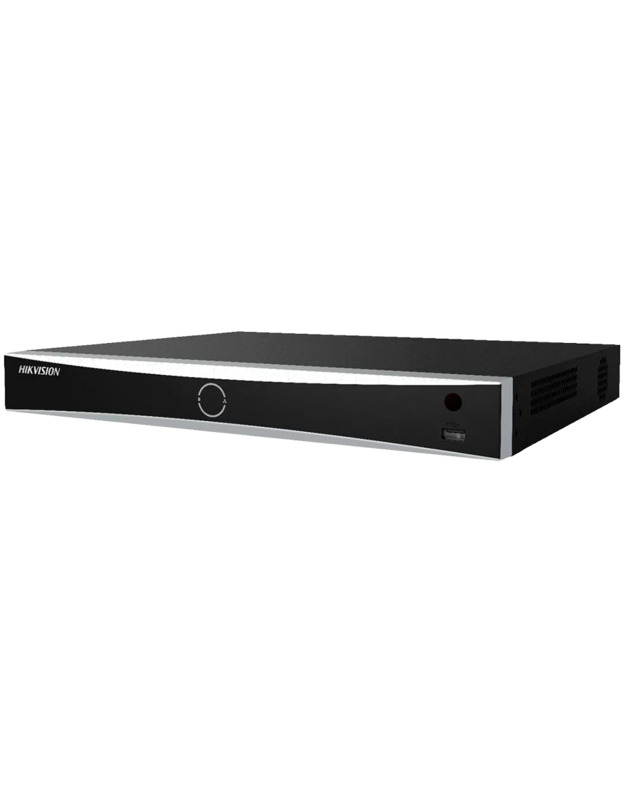 Network Video Recorder Hikvision DS-7608NXI-K2/8P, 8 channel IP cameras + 8 ch PoE, 2x SATA, H.265+, VGA and HDMI output, Alarm I/O, 80Mb/s, max. res.: 12MP