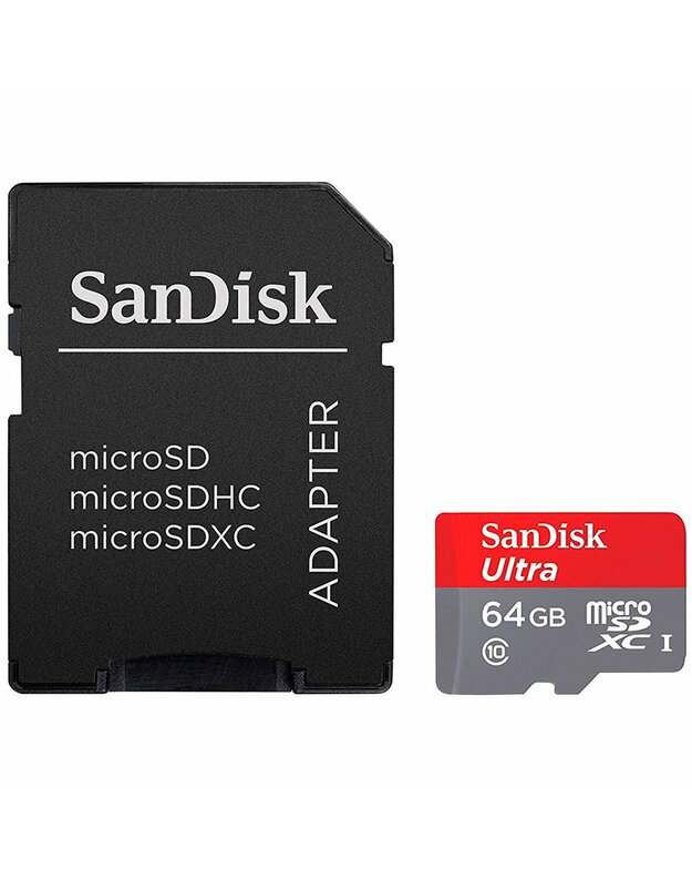 SanDisk High Endurance microSDXC 64GB + SD Adapter - for dash cams & home monitoring, up to 5,000 Hours, Full HD / 4K videos, up to 100/40 MB/s Read/Write speeds, C10, U3, V30, EAN: 619659173081