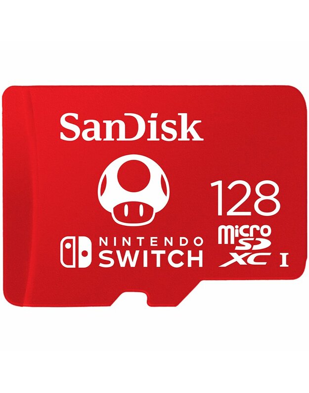 SanDisk microSDXC card for Nintendo Switch 128GB, up to 100MB/s Read, 60MB/s Write, U3, C10, A1, UHS-1, EAN: 619659171520