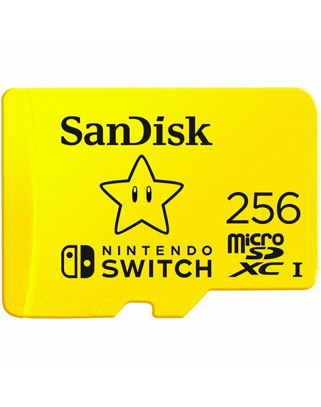 SanDisk microSDXC card for Nintendo Switch 256GB, up to 100MB/s Read, 60MB/s Write, U3, C10, A1, UHS-1, EAN: 619659173869