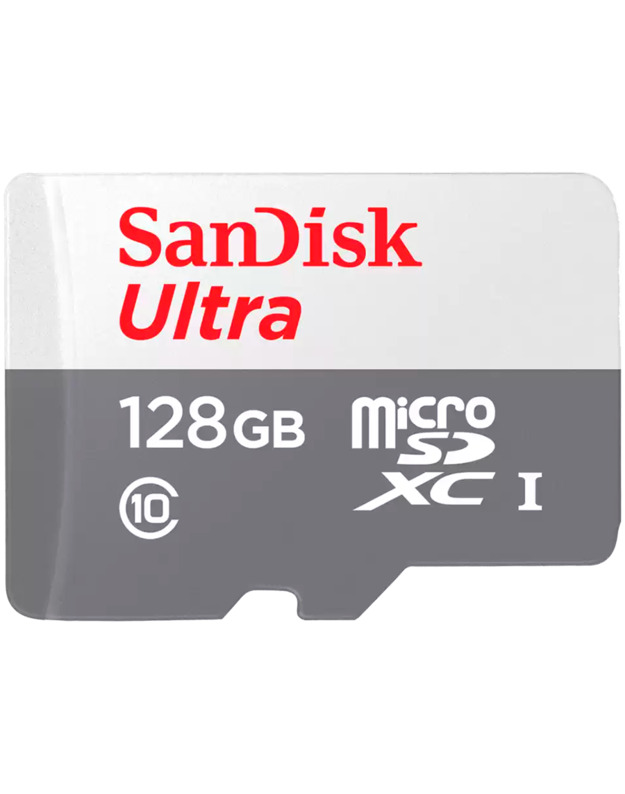 SanDisk Ultra microSDXC 128GB 100MB/s Class 10 UHS-I (4x6 pack size), EAN: 0619659196509